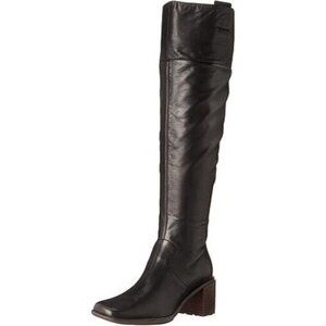 Franco Sarto Black Over-the-Knee Leather Boot